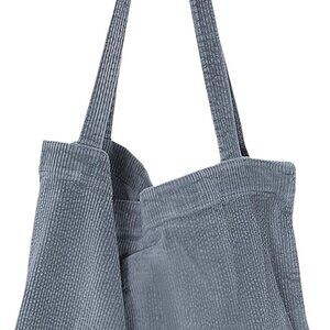 Corduroy Tote Bag for Women Large Capacity Shoulder Handbag Travel Shopping